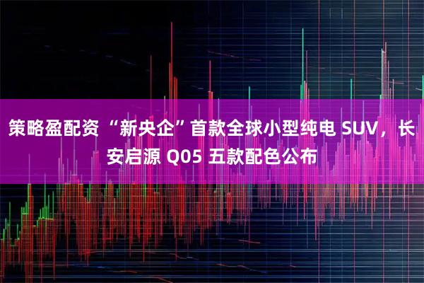 策略盈配资 “新央企”首款全球小型纯电 SUV，长安启源 Q05 五款配色公布