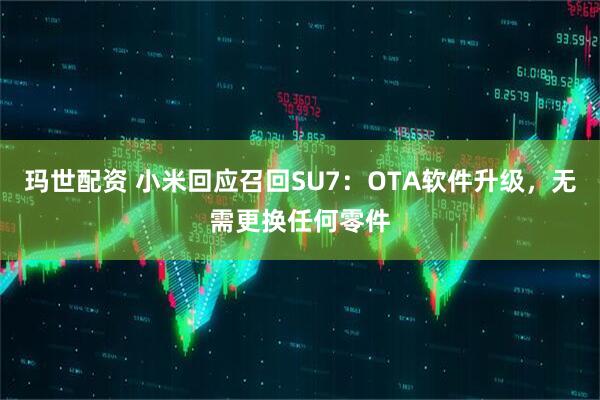 玛世配资 小米回应召回SU7：OTA软件升级，无需更换任何零件
